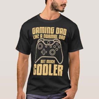 Camiseta Pai Gamer Como um Pai Normal Mas Muito Mais Legal