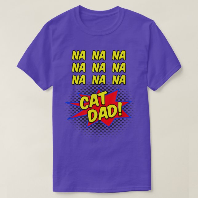Camiseta Pai Gato Engraçado para Pais de Gatos  (Frente do Design)