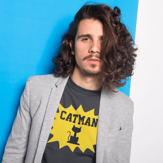 CAMISETA PAI GATO MENS T-SHIRT T-SHIRT (Criador carregado)