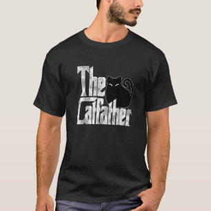 Camiseta Pai Gato O Gato Pai Gato Preto Louco Pai do Gatinh