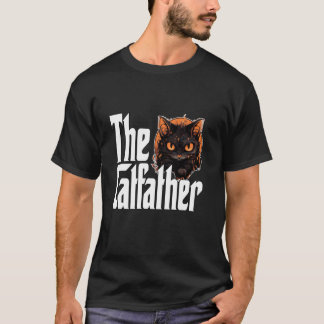 Camiseta Pai Gato O Gato Pai Gato Preto Mau Gatito 