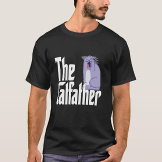 Camiseta Pai Gato O Padrinho do Gato Fofo Gato Pai Bocejand