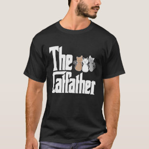 Camiseta Pai Gato O Padrinho do Gato Loucamente Fofo Pai do