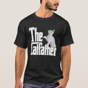 Camiseta Pai Gato O Padrinho do Gato Loucamente Fofo Pai do