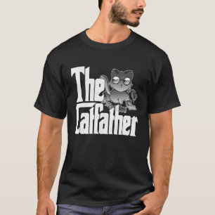 Camiseta Pai Gato O Padrinho do Gato Louco Caos Pai do Gato