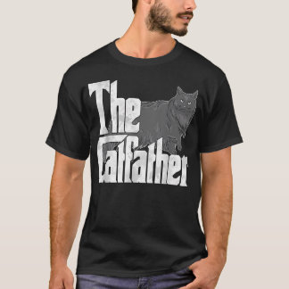 Camiseta Pai Gato O Padrinho do Gato Maine Coon Pai do Gati
