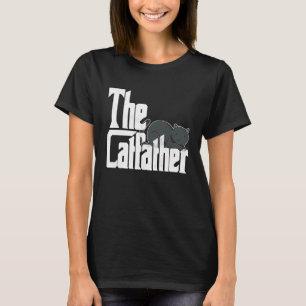 Camiseta Pai Gato O Padrinho do Gato Pai do Gato Louco Pai