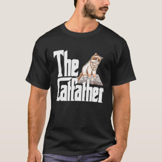 Camiseta Pai Gato O Padrinho do Gato Pai do Gato Louco Pai 