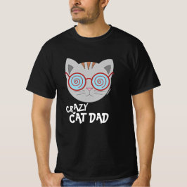 Camiseta PAI Gato-VESTIDO-Vidro-Gato-T-Camisa