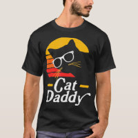 Pai Gato Vintage Oitava Estilo Vidro Hipster Gato