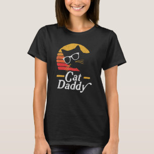 Camiseta Pai Gato Vintage Oitava Estilo Vidro Hipster Gato
