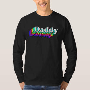 Camiseta Pai Gay Retorna Lgbt Arco-Íris Lgbtq Prid