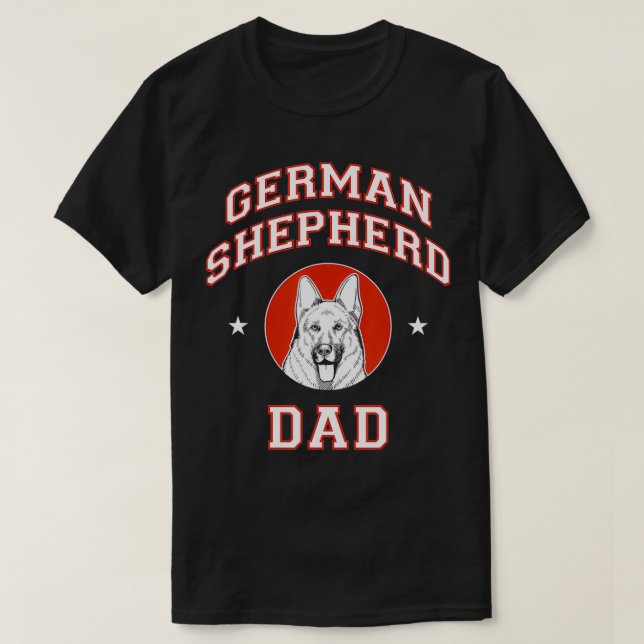 Camiseta Pai german shepherd (Frente do Design)