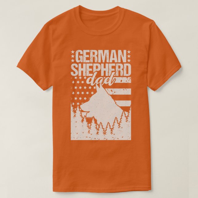 Camiseta Pai german shepherd (Frente do Design)