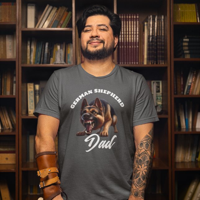 Camiseta Pai German shepherd Vicioso (Criador carregado)