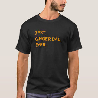 Camiseta Pai Ginger Mais Engraçado, Cabeça Vermelha