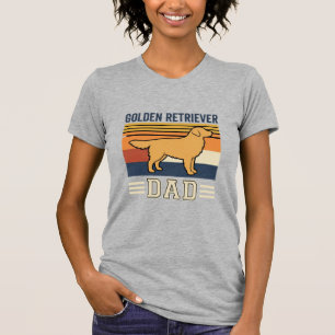 Camiseta Pai Golden Retriever Cão Retro
