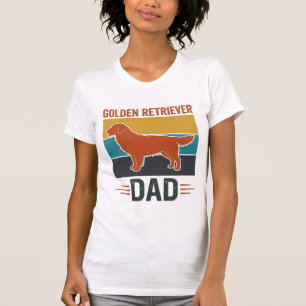 Camiseta Pai Golden Retriever Design Vetorial de Amante de