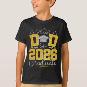 Camiseta Pai Graduação Senior 2026 Orgulhoso Pai De Um Grad