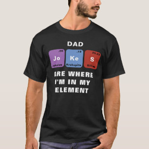 Camiseta pai "Gráfico Periódico" Piada T-Shirt Engraçado