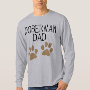 Camiseta Pai grande do Doberman das patas