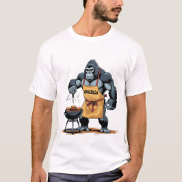 Camiseta Pai Grillzilla - CHURRASCO Funny Gorilla T-Shirt