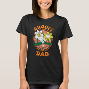 Camiseta Pai Groovy 70s Nostalgia estética de 1970 Retro Gr