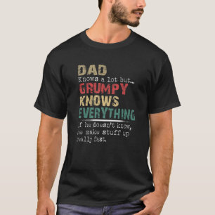Camiseta Pai Grumpy Sabe Tudo Sobre O Natal Gr