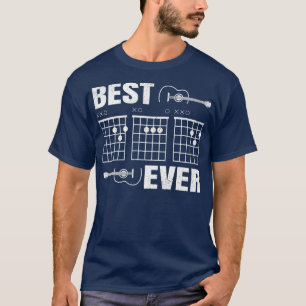 Camiseta Pai Guitarrista de Corda de Violão, Melhor Pai, Fa