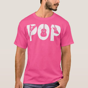 Camiseta Pai Guitarrista Pop Engraçado Dia de os pais de Vi
