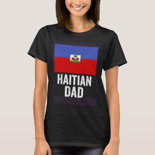 Camiseta Pai Haitiano Haiti Bandeira para Dia de os pais