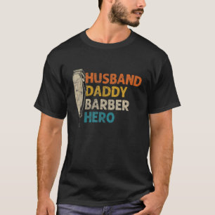 Camiseta Pai Herói  de Barber Dia de os pais