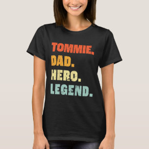 Camiseta Pai Herói Legenda Personalizada Nome Personalizado