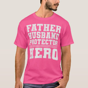 Camiseta Pai HERÓI, PROTETOR DO PAI DO MARIDO, ENGRAÇADO