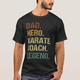 Camiseta Pai Herói Treinador de Karate Lenda Pai de Karate
