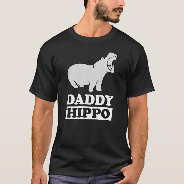 Camiseta Pai Hippo - Pai do Pai T-Shirt (Frente)