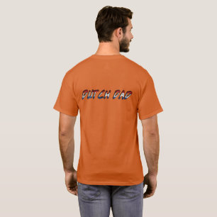 Camiseta Pai holandês a tipografia holandesa da bandeira