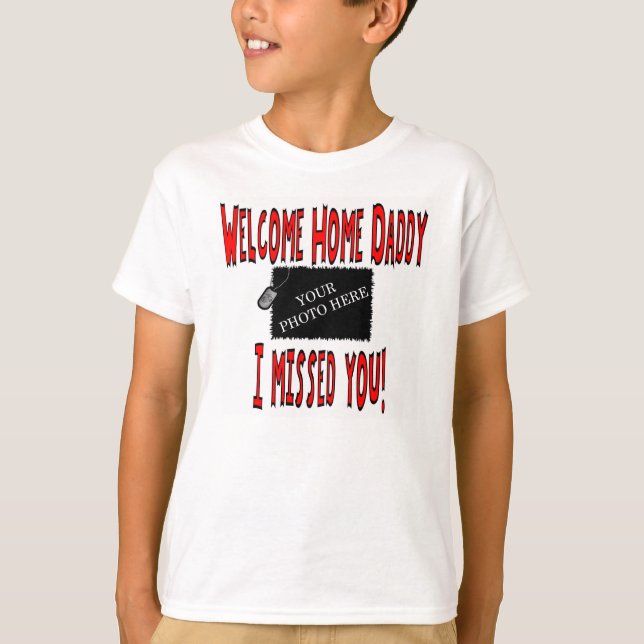 Camiseta Pai Home bem-vindo personalizado do USMC (Frente)