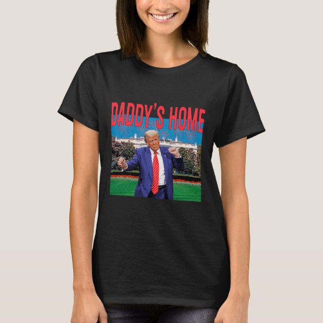 Camiseta Pai Home Trump Pink Trump 2024 Take America Ck (Frente)