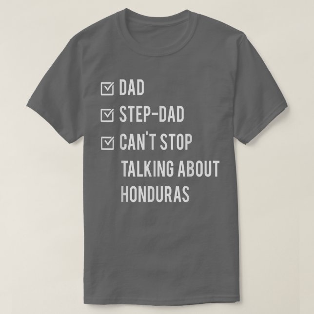 Camiseta Pai Hondurenho Honduras Nascer Papa Dia de os pais (Frente do Design)
