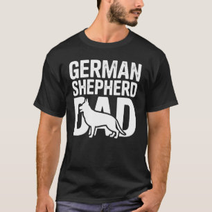 Camiseta Pai Humor Pastor Alemão Proprietários de Cães Aman