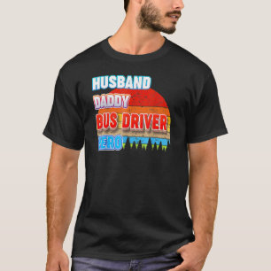 Camiseta Pai Husband Driver Hero Pai Avô Vintage