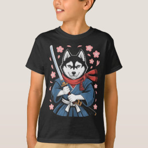 Camiseta Pai Husky Siberiano Coisas Fofo Anime Japonês Samu