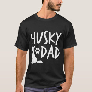 Camiseta Pai Husky Siberiano Masculino Cachorro Filhote Ama