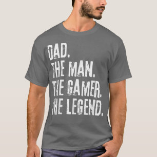 Camiseta Pai Incomodado O Homem O Jogador A Lenda Pai