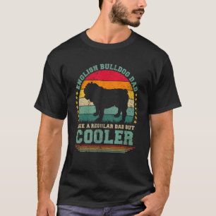 Camiseta Pai Inglês Buldogue Como Um Pai Pai Regular