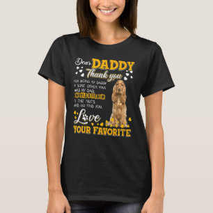 Camiseta Pai Inglês De Cocker Spaniel Agradeço Por Estar