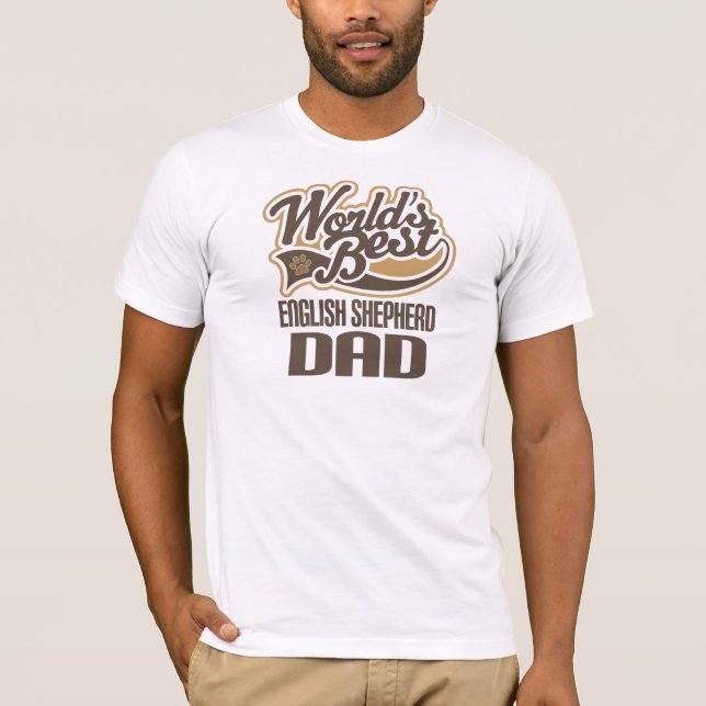 Camiseta Pai inglês do pastor (mundos melhores) (Frente)