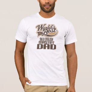 Camiseta Pai inglês idoso do Mastiff (mundos melhores)
