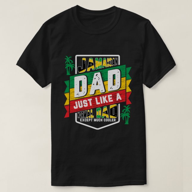 Camiseta Pai jamaicano, Presente no Dia do Pai (Frente do Design)
